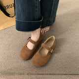 Xajzpa Shoes Rubber Slippers Slipers Women Shallow 2025 Round Toe Mary Janes Shallow Female Shoes Rubber Slippers 2025 Mary Janes Round