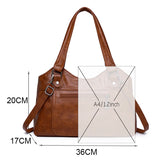 Luxury Casual Tote Women Bag High Quality Leather Ladies Hand Bags for Women 2024 Shoulder Bag Big Crossbody Bags Sac A Main