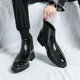 Xajzpa Luxury men's Brock high-quality new comfortable breathable men's Chelsea boots Oxford formal business shoes plus size 38-4