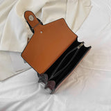 Vintage Chain Small Square Bag For Women's Trend 2024 Korean Popular Fashion Shoulder Crossbody Cross Bag Aesthetic Square Bags
