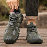 Xajzpa Men's Thick Soled Sports Shoes New Vulcanized Hiking Summer Breathable Leisure Hiking Shoes Hot Selling Mesh Hiking Shoes