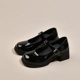 Xajzpa Shoes Woman All-Match Oxfords Female Footwear Patent Leather Ballet Flats New On Heels Dress Summer Mary Janes Spring