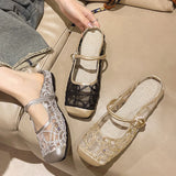 Xajzpa Female Shoes Slippers Casual Cover Toe Slides Luxury Fashion Mary Janes Bling Female Shoes Ladies' Slippers Cover Toe Luxur