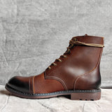 Xajzpa 39-48 Genuine leather Men Boots Comfortable Fashion Brand Ankle Boots