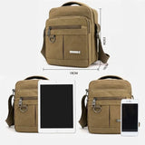 Xajzpa New Fashion Mens Canvas Bag Casual Handbag Shoulder Bag Messenger Bag