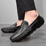 Loafers Shoes Men Fashion Shoes 2024 New Spring Comfy Men's Flats Moccasins Classic Original Leather Men Casual Shoes