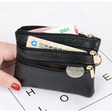 Xajzpa  Fashion Women Wallet Clutch Three Zip Female Short Small Coin Purse New Brand Design Soft Mini Card Holder Wallet Money Bag