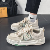 Xajzpa 2025 Men's Sneakers Casual Shoes Fashion Leather Men Non-slip Wear-resistant Comfortable  Couple Shoes Tenis Masculino
