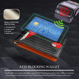 Xajzpa Carbon Fiber Rfid Men Wallets Money Bag Slim Thin Card Man Wallet Luxury Male Small Short Purse Bi-fold Vallet Billfold