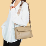 Luxury Wide shoulder Strap Handbags Women Bags Designer 100% Genuine Leather Cowhide Stylish Crossbody Shoulder Bag Sac A Main