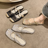 Xajzpa Female Shoes Slippers Casual Cover Toe Slides Luxury Fashion Mary Janes Bling Female Shoes Ladies' Slippers Cover Toe Luxur