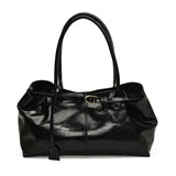 Xajzpa Oil PU Leather Hobo Handbag Slouchy Shoulder Bag Retro Top-Handle Bag Large Work Bags for Women Gilrls Tote Work Shopping Travel