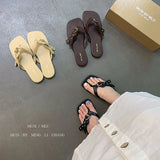 Xajzpa Summer Fashion Women Slipper Flat Heel Slip On Ladies Outdoor Sandals Beach Shoes Casual Slides Flip Flop Mujer