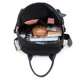 New Trend Embroidery Design Backpacks Light Luxury Anti Splash Nylon Fabric Backpack Large Capacity Multi Functional School Bags