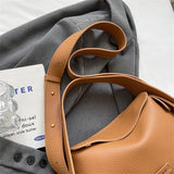 Xajzpa - Fashion Designer High Quality PU Leather Shoulder Crossbody Bags for Women Soild Color Brand Hobos 2023 Trend Female Handbag New