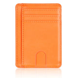 Xajzpa RFID Blocking Wallet Business Card Cover for Case Super Thin Men Leather Credit Card Holder