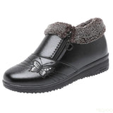 Xajzpa Winter flat bottom anti slip low top shoes for women providing warmth simplicity comfort wear resistance women's winter shoes
