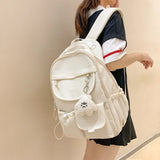 New Trendy Women Kawaii College Backpack Girl Cute Travel School Bags Lady Student Backpack High Capacity Female Laptop Backpack