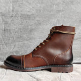 Xajzpa 39-48 Genuine leather Men Boots Comfortable Fashion Brand Ankle Boots