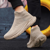 Xajzpa Shoes For Women Designer Sock Shoes Men Tenis Socks Sneakers Non-slip Thick Soled Zapatillas Breathable Female Light Luxury Shoe