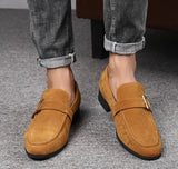 Xajzpa Spring new men's casual frosted trendy leather shoes classic fashionable casual versatile fashionable toe cap single shoes