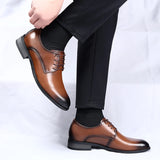 Xajzpa High Quality Handmade Oxford Dress Shoes Men Genuine Cow Leather Suit Shoes Footwear Wedding Formal Italian Shoes Hot