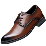 Xajzpa High Quality Handmade Oxford Dress Shoes Men Genuine Cow Leather Suit Shoes Footwear Wedding Formal Italian Shoes Hot