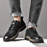 Xajzpa Novel Mountaineering Shoes Men's Casual Business Shoes Fashionable and Comfortable Outdoor Sports New Men's Shoes