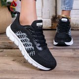 Xajzpa Women Sneakers All-match Light Flying-Woven Sport Running Shoes Cushion Gym Fashion Shoes Non Slip Casual Walking Tennis Shoes