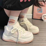 Autumn New Sports Little White Woman Shoes Burst All The And Winter Thick Soled Daddy