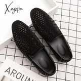 Brand Black Rhinestone Men Dress Shoes Velvet Crystal Luxury Moccasins Men’s Loafers Office