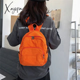 Canvas Women Small Backpack Vintage Feminina School Mini Bagpack Female Solid Girl