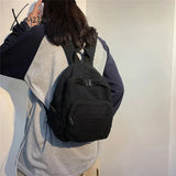 Canvas Women Small Backpack Vintage Feminina School Mini Bagpack Female Solid Girl