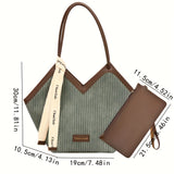 Stylish Love-Themed Faux Leather Tote - High-Capacity & Versatile for Work and Casual Use - Durable & Easy Maintenance