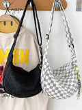 Checkered Pattern Crossbody Bag Bags