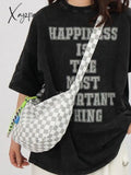 Checkered Pattern Crossbody Bag Bags