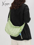 Checkered Pattern Crossbody Bag Bags