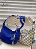 Checkered Pattern Crossbody Bag Bags