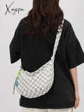 Checkered Pattern Crossbody Bag Bags