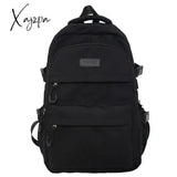 College Style Canvas School Bags For Girls Solid Junior High School Student Schoolbag Korean Version Laptop Backpack Women Boys