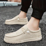 Comfy Trendy Slip-On Loafers - Breathable Non-Slip Casual Sneakers For Men’s Outdoor Activities