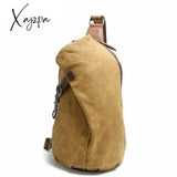 Crossbody Bag for Men Messenger Chest Bag Pack Casual Bag Waterproof Canvas Single Shoulder Strap Pack