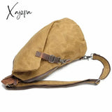 Crossbody Bag For Men Messenger Chest Pack Casual Waterproof Canvas Single Shoulder Strap