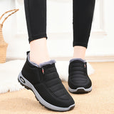 Women's Solid Color Fluffy Boots, Platform Soft Sole Winter Thermal Lining Boots, Non-slip Warm Snow Boots