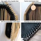 Designer Fashion Trend Handbag One Shoulder Crossbody Tassel Chain Messenger Dinner Bags For Women