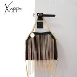 Designer Fashion Trend Handbag One Shoulder Crossbody Tassel Chain Messenger Dinner Bags For Women