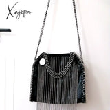 Designer Fashion Trend Handbag One Shoulder Crossbody Tassel Chain Messenger Dinner Bags For Women