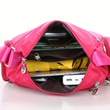 Xajzpa Chic Minimalist Layered Shoulder Bag - Stylish Multi-Zip Hobo Crossbody - Versatile Solid Color, Everyday Messenger for Fashion-Forward Shopping