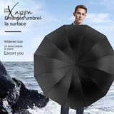 Extra Large 12 Ribs Windproof Waterproof Folding Umbrella For Business Men’s & Women’s Travel