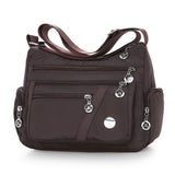 Xajzpa Chic Minimalist Layered Shoulder Bag - Stylish Multi-Zip Hobo Crossbody - Versatile Solid Color, Everyday Messenger for Fashion-Forward Shopping